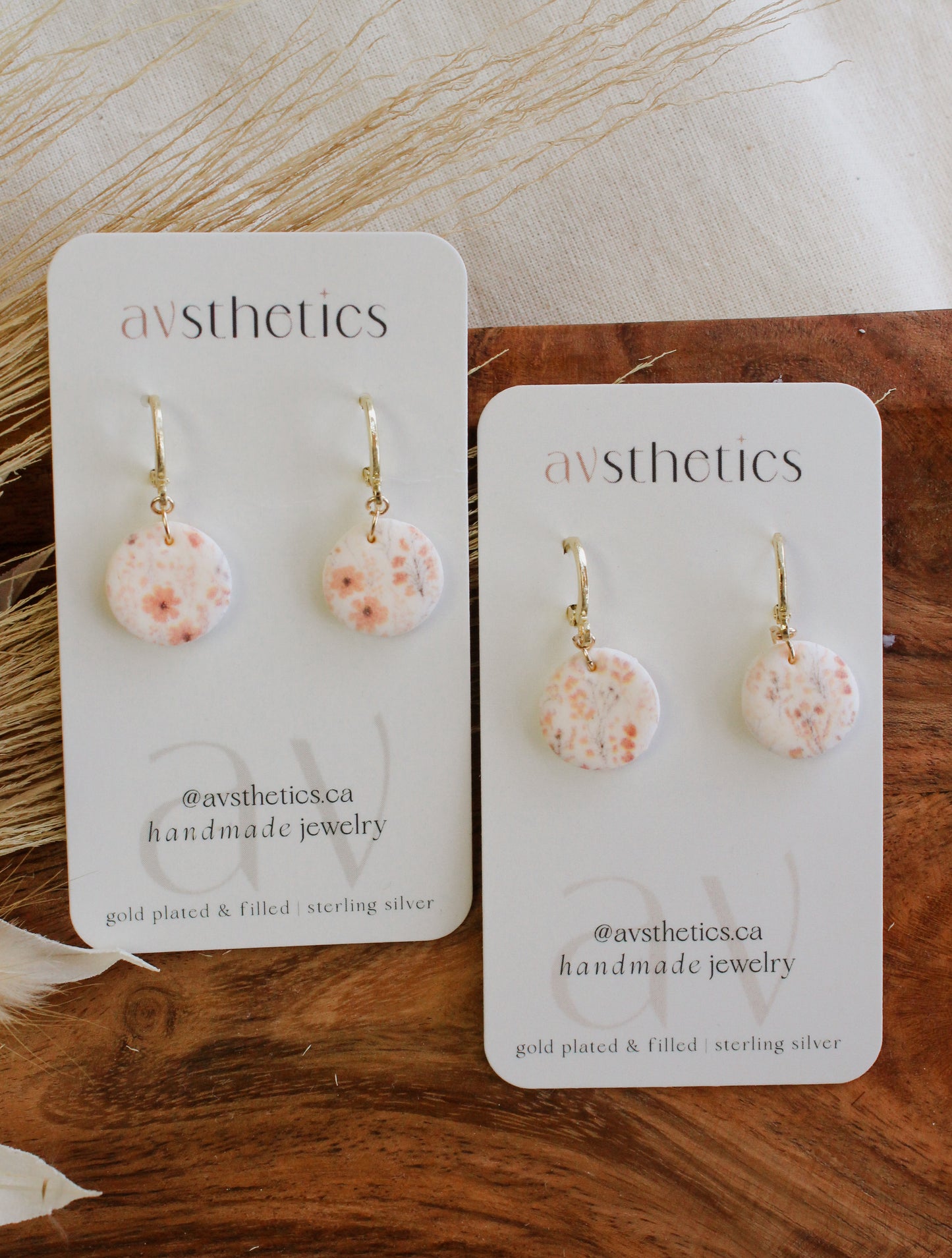 Orange Floral Print Huggies