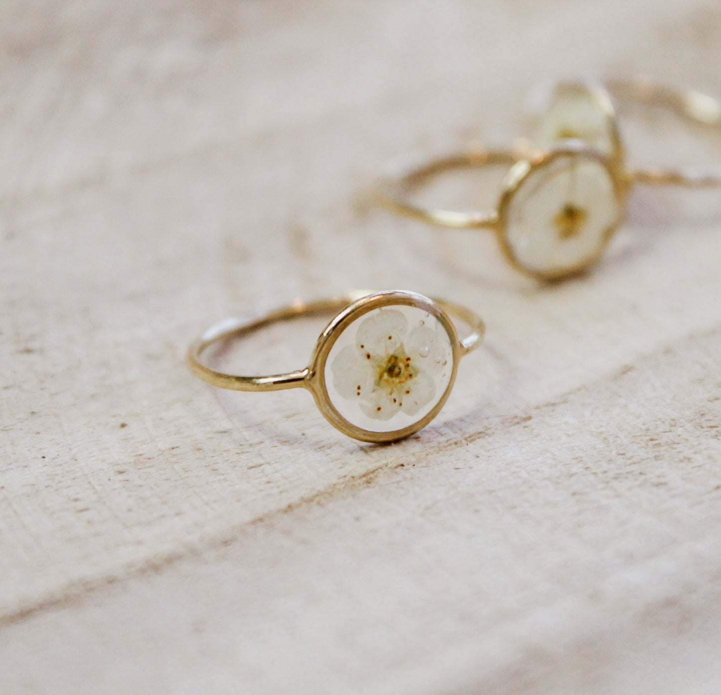 Spirea Blossom Ring - Gold Filled