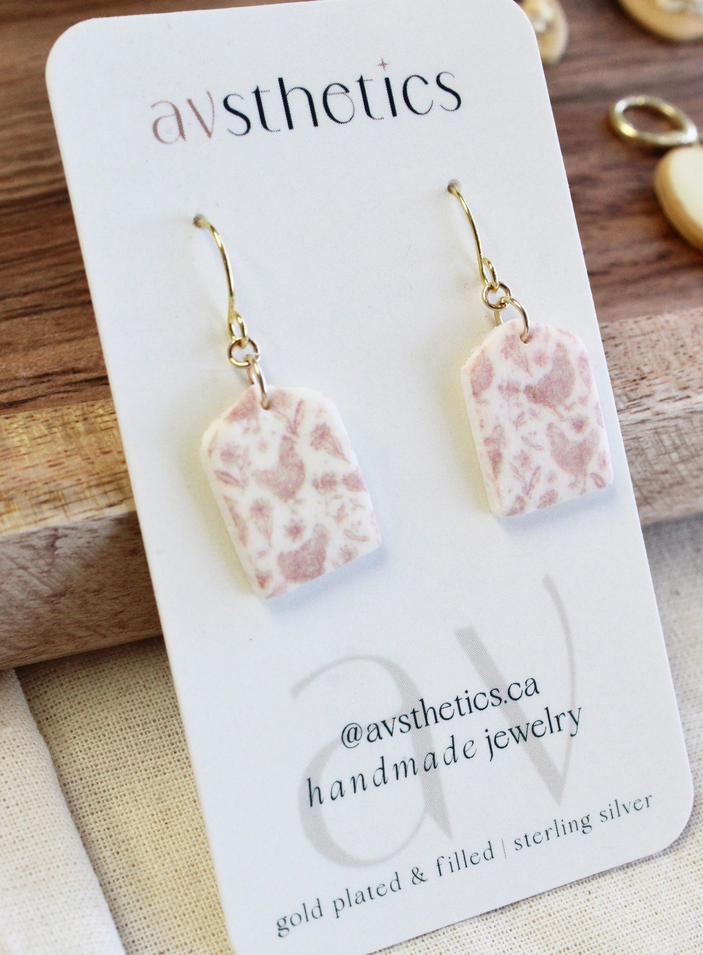 Chicken Patterned Dangles
