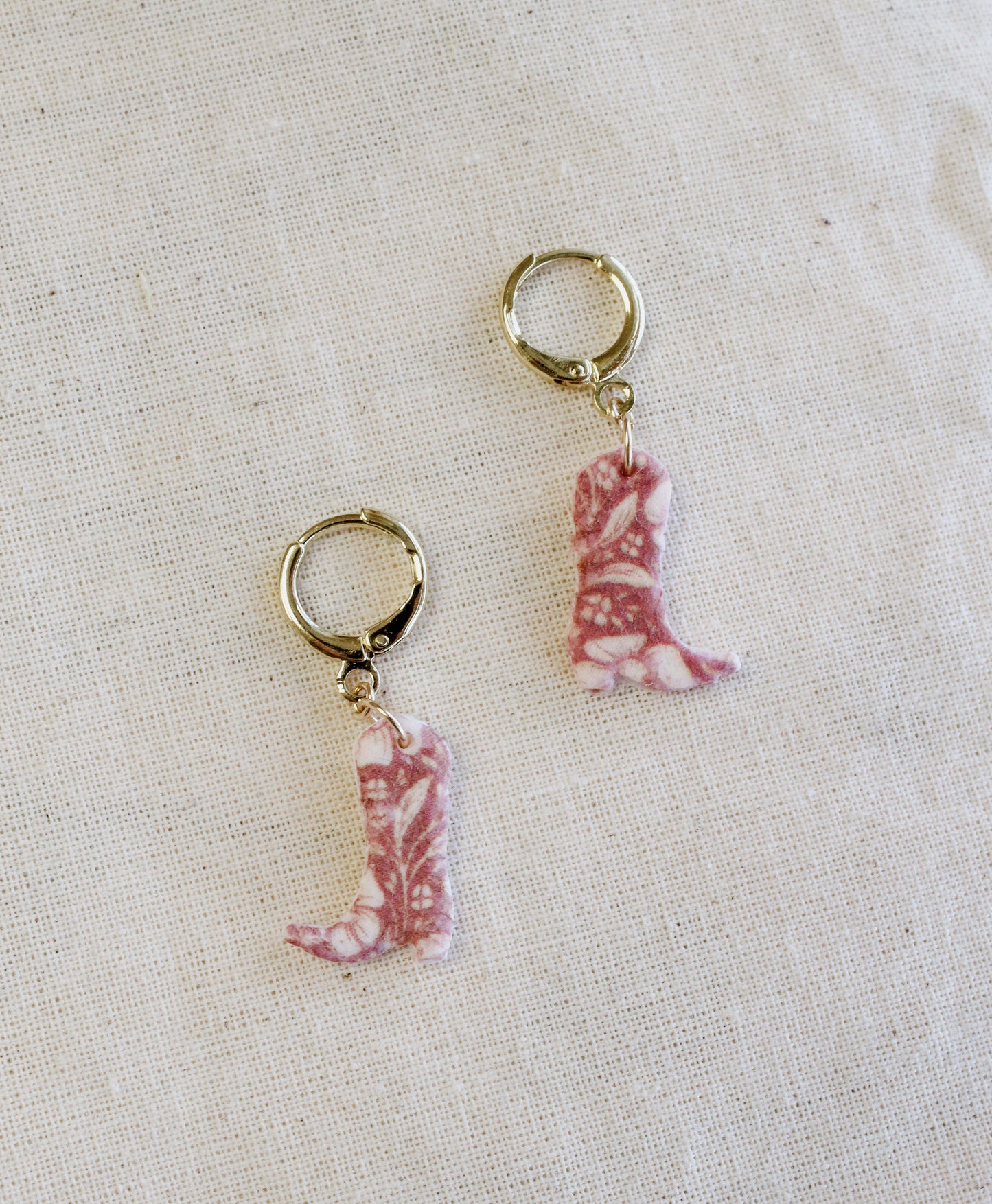 Rust Floral Cowboy Boot Huggies