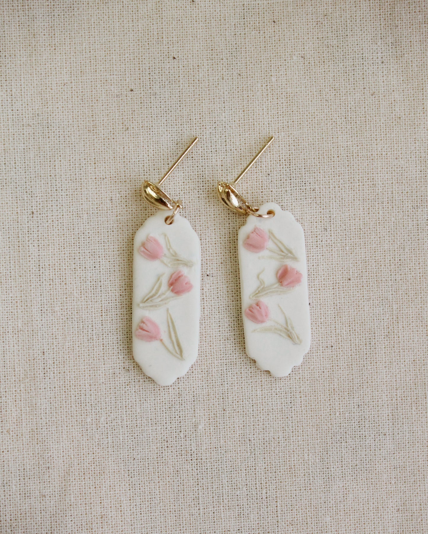 Scalloped Tulip Dangles