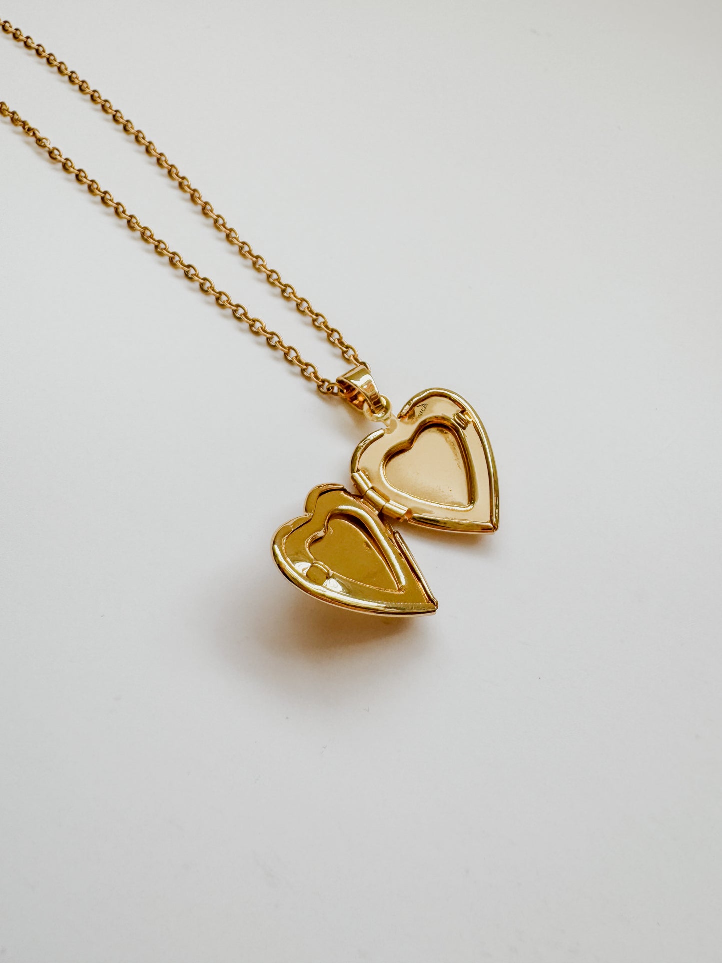 Vintage-Style Heart Locket Necklace