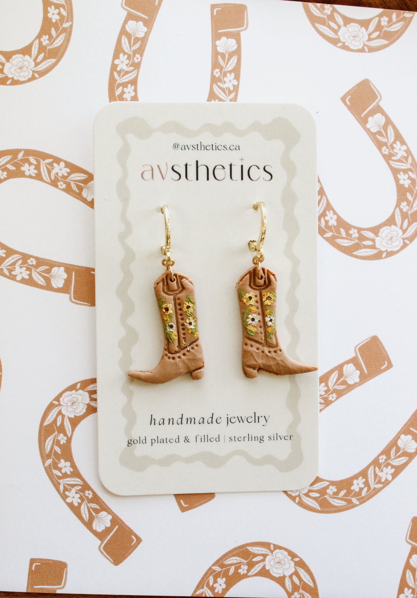 Hand-painted Cowgirl Boot Huggies