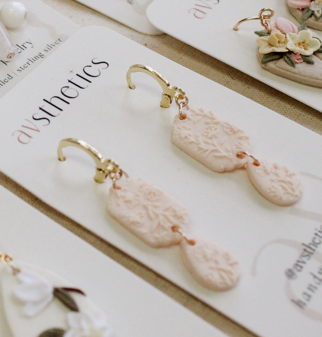 “Alice” - Floral Stacked Drops