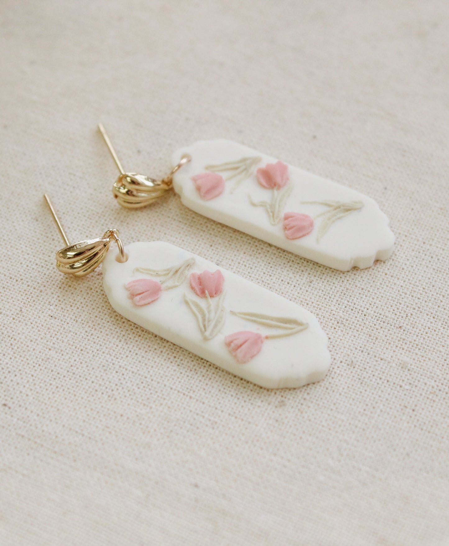 Scalloped Tulip Dangles