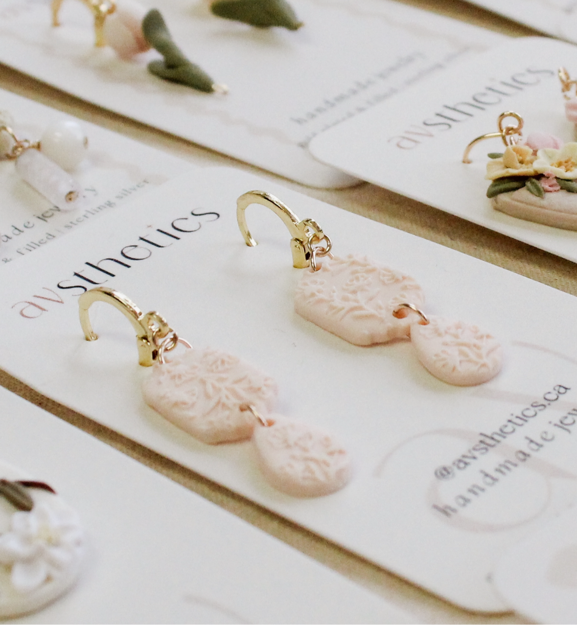 “Alice” - Floral Stacked Drops