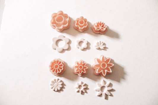 Full Set - Flower Clay Cutters