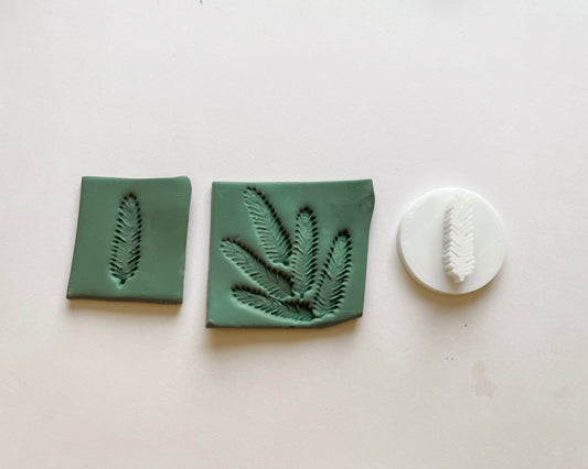 Pine Needle Polymer Clay Stamp
