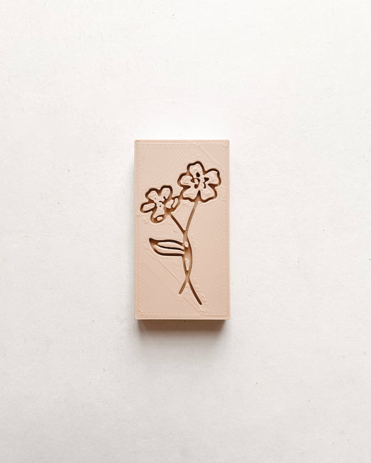 Primrose Embossing Clay Stamp - February Birth Flower