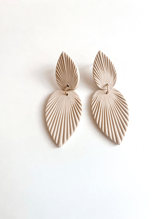 Briar | Fan Palm Polymer Clay Earrings