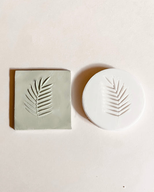 Palm Leaf Polymer Clay Stamps