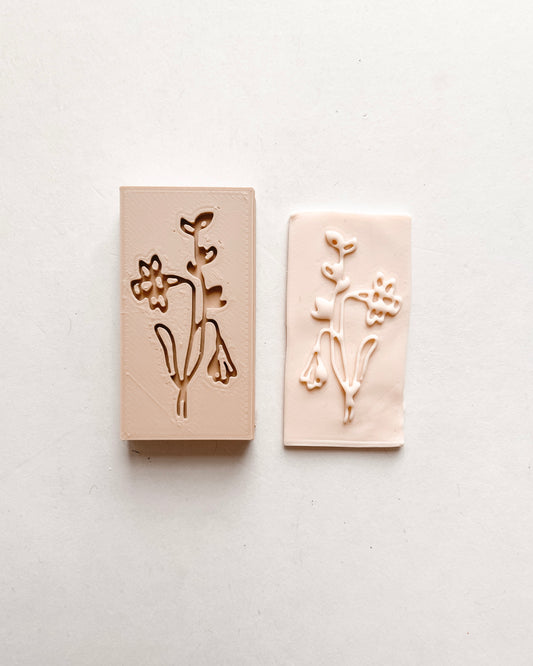 Narcissus Clay Embossing Stamp - December Birth Flower