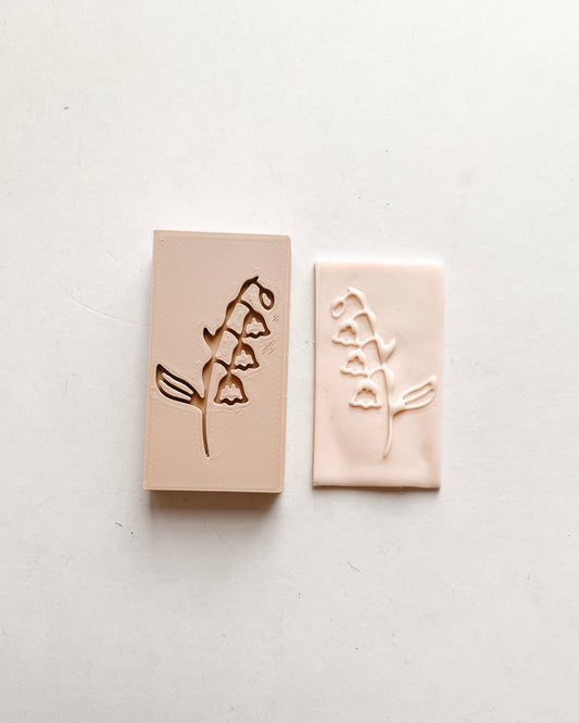 Lily of the Valley Clay Embossing Stamp - May Birth Flower