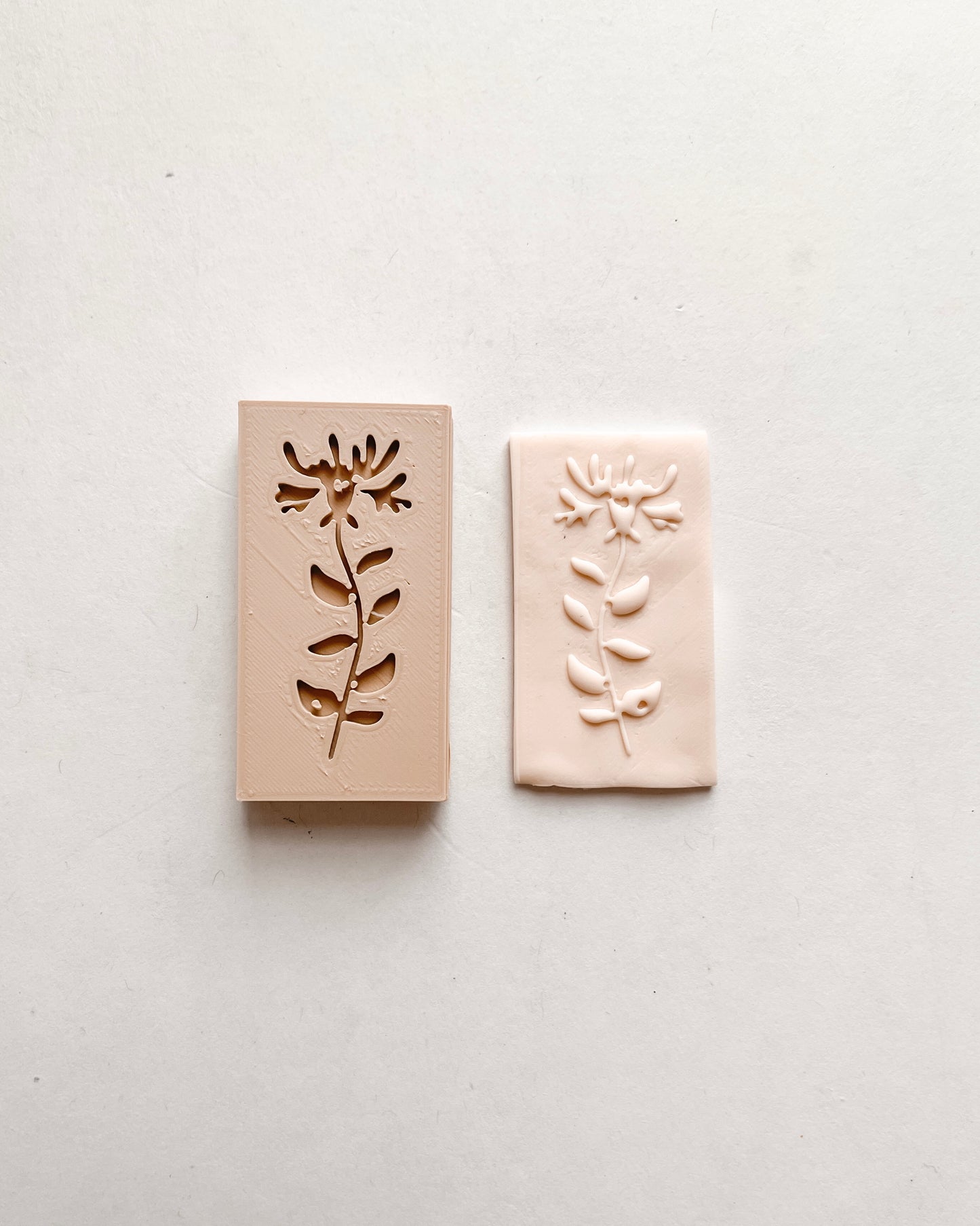 Honeysuckle Clay Embossing Stamp - June Birth Flower