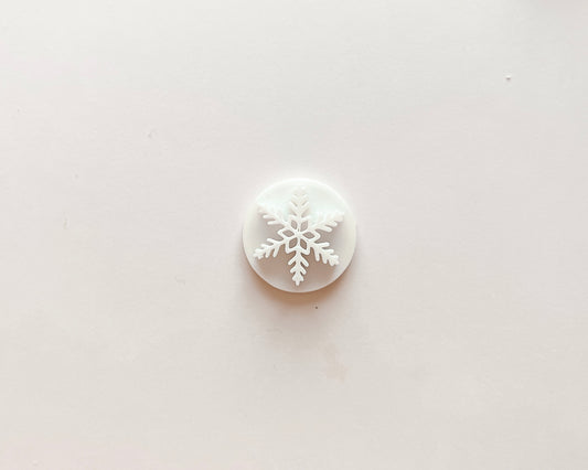 Snowflake Debossing Clay Stamp
