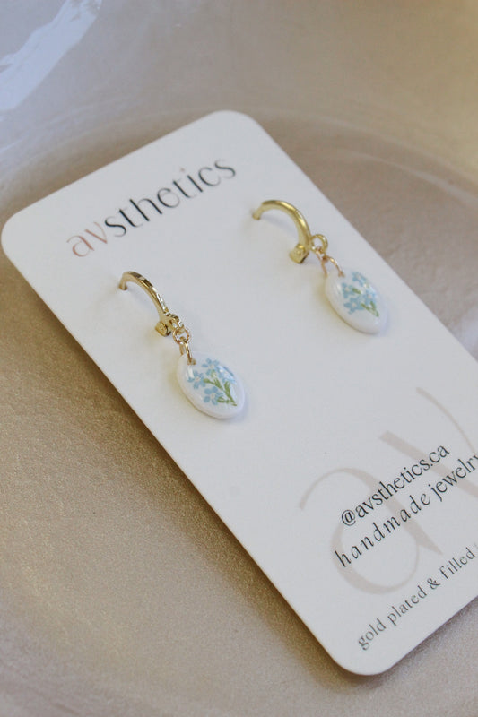 “Ophelia” - Hand-painted Forget me nots