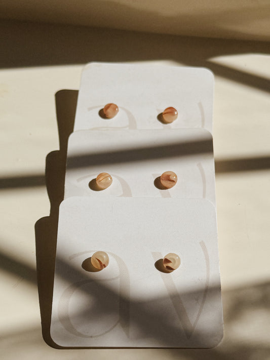 “Tortoiseshell” Mini Studs
