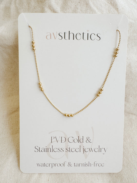 Beaded Station Necklace