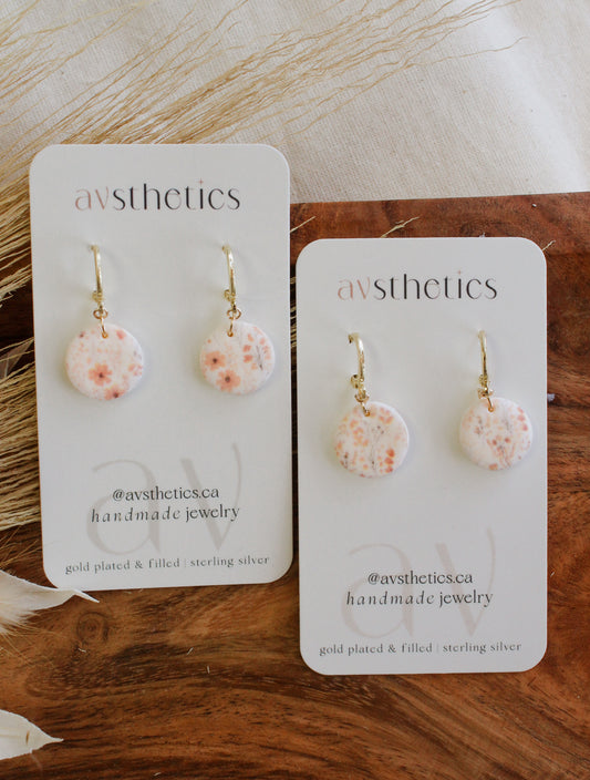 Orange Floral Print Huggies