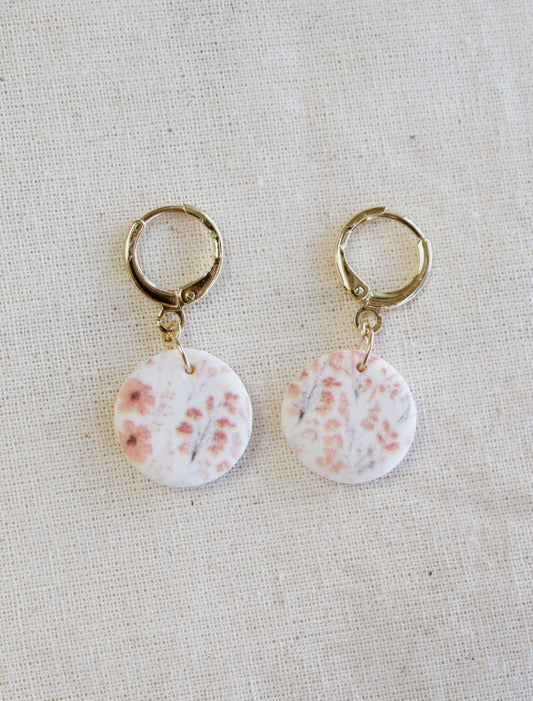 Orange Floral Print Huggies