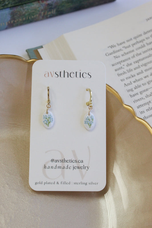 “Ophelia” - Hand-painted Forget me nots