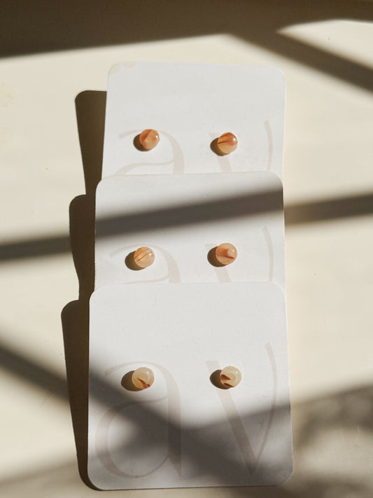 “Tortoiseshell” Mini Studs