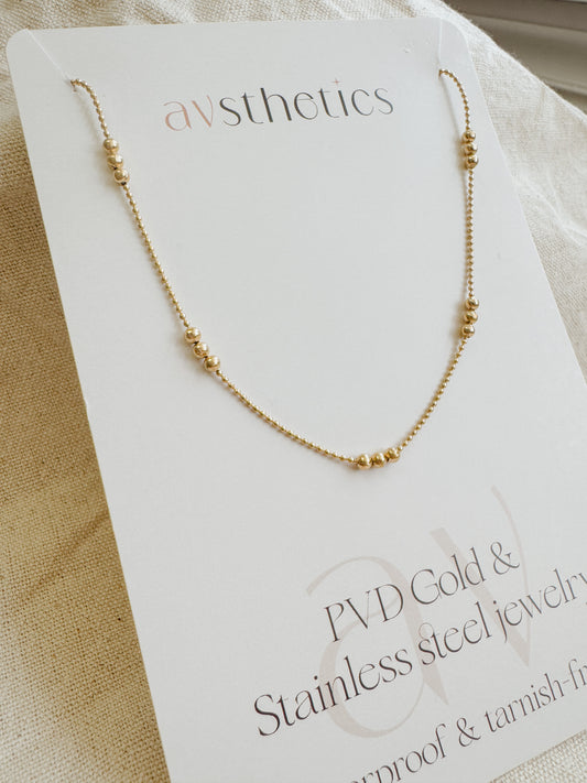 Beaded Station Necklace