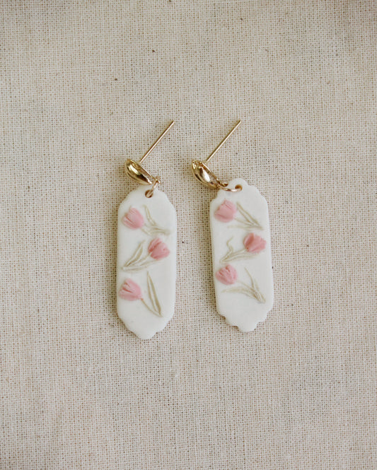 Scalloped Tulip Dangles