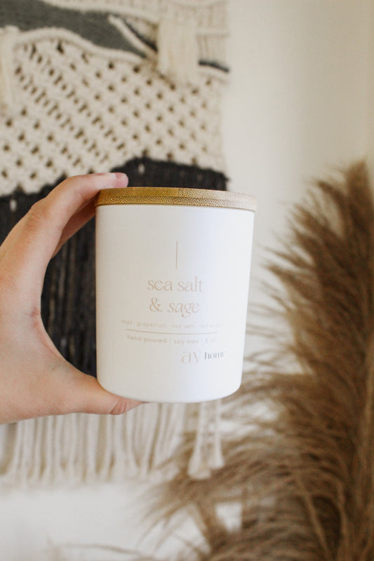 Wood Lid Soy Candles 8 oz