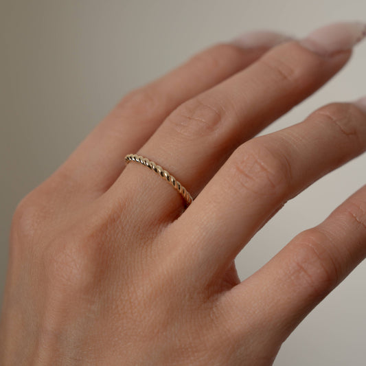 10K Gold Rope Ring