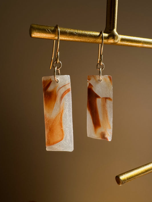 "Tortoiseshell" Face-framing Dangles