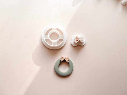 Wreath and Bow Clay Cutter Set