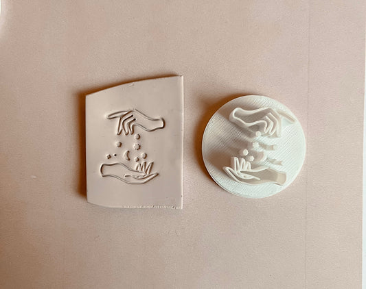 Magical Witchy Hands Polymer Clay Stamp