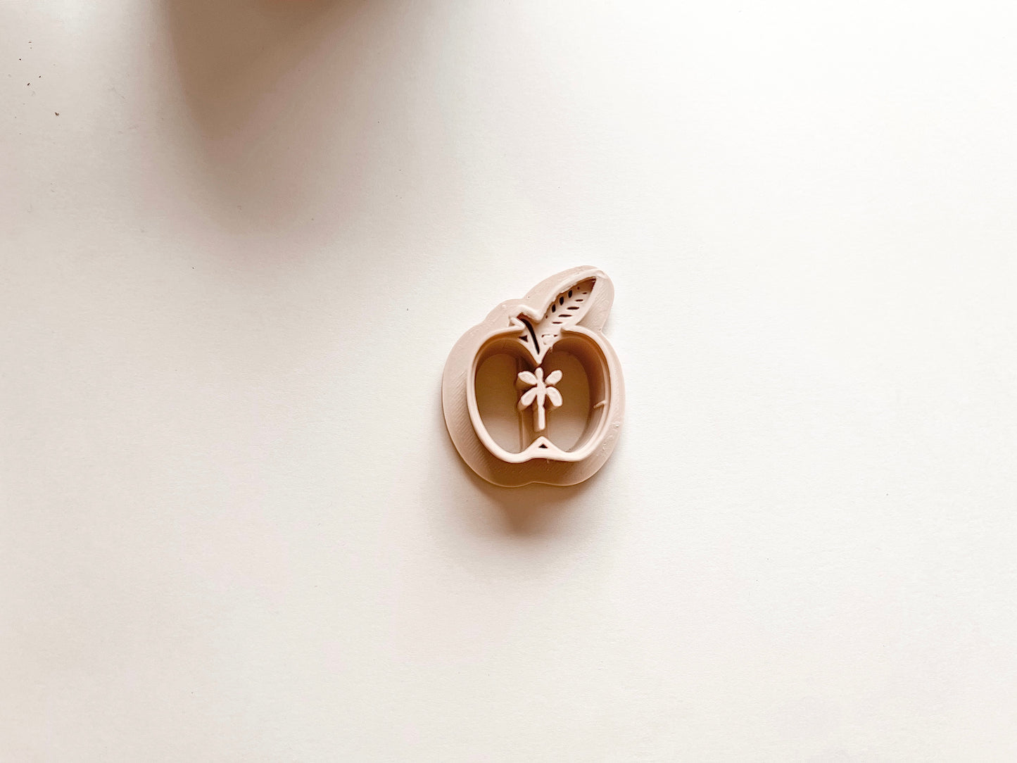 Apple Half Polymer Clay Cutter